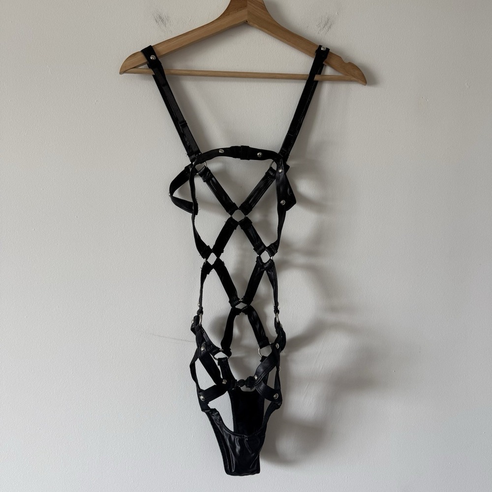 LUST Body Harness Women's S/M Y2K Bondage Erotic Lingerie Babydoll Made In USA - Picture 4 of 8